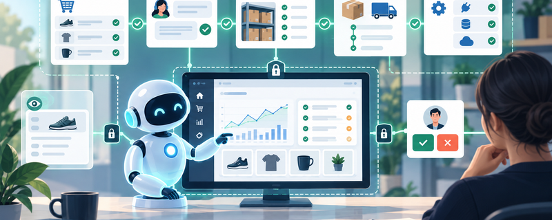 Ecommerce website distinguishing a customer-authorized AI shopper from unknown automated traffic