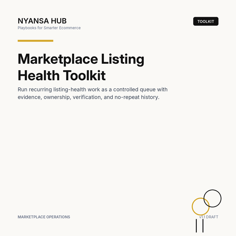 Marketplace Listing Health Toolkit — Nyansa Hub