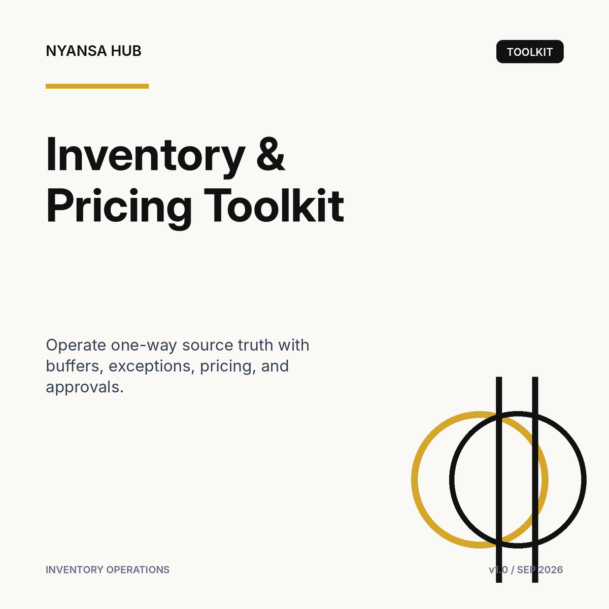 Multichannel Inventory & Pricing Toolkit — Nyansa Hub