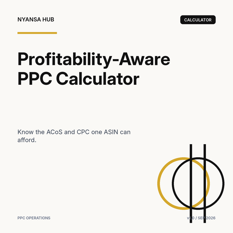 Profitability-Aware PPC Calculator — Nyansa Hub